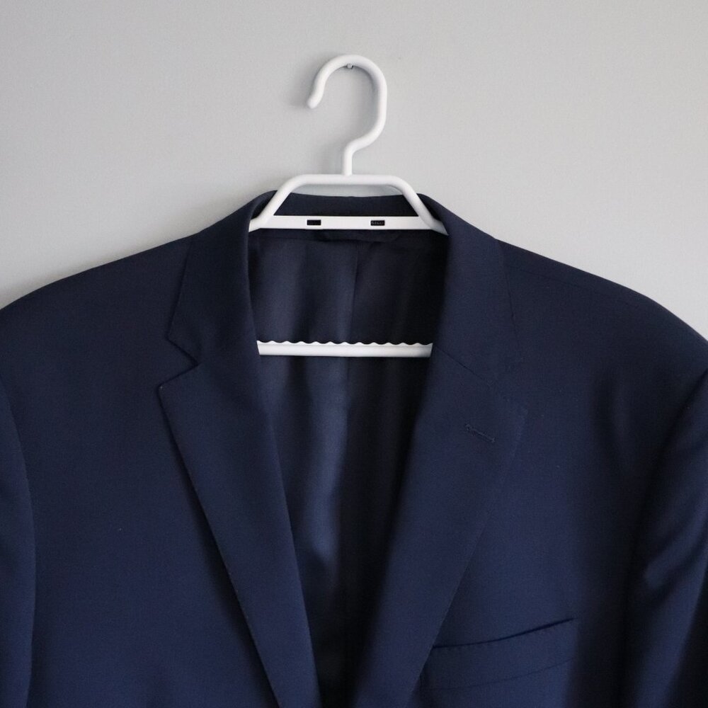 Ralph Lauren Men's Blue 44L Single-Breasted Wool V-Neck Formal Lined Blazer - Picture 4 of 15